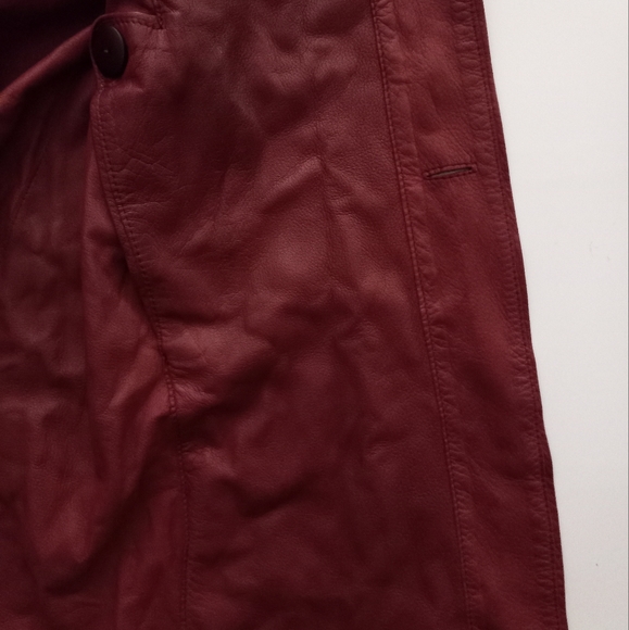 Moisuri Arte Couio Firen Vintages Leather & Suede Reversible Jacket in Red Peper - Picture 9 of 14